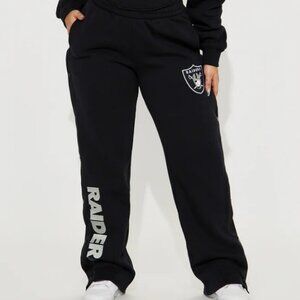 NFL Team Apparel Raiders Snap Button Pants NWT